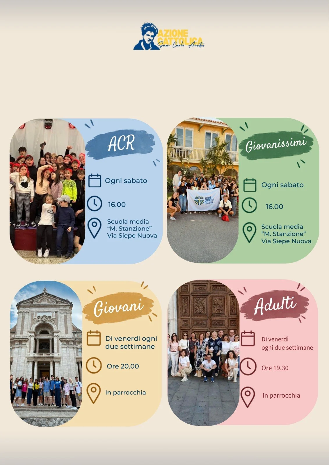 Calendario incontri 2026-27