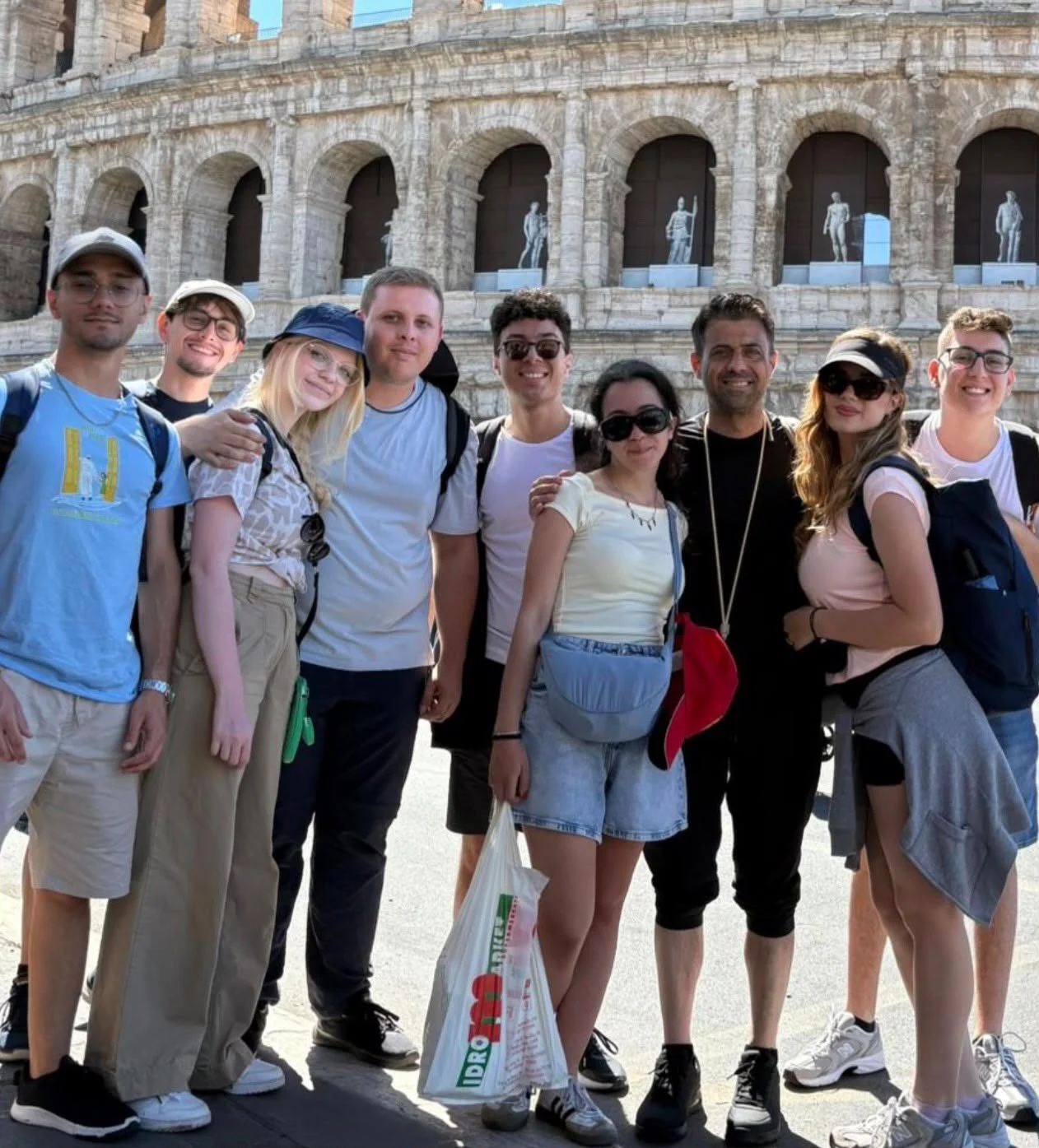 I giovani al Colosseo