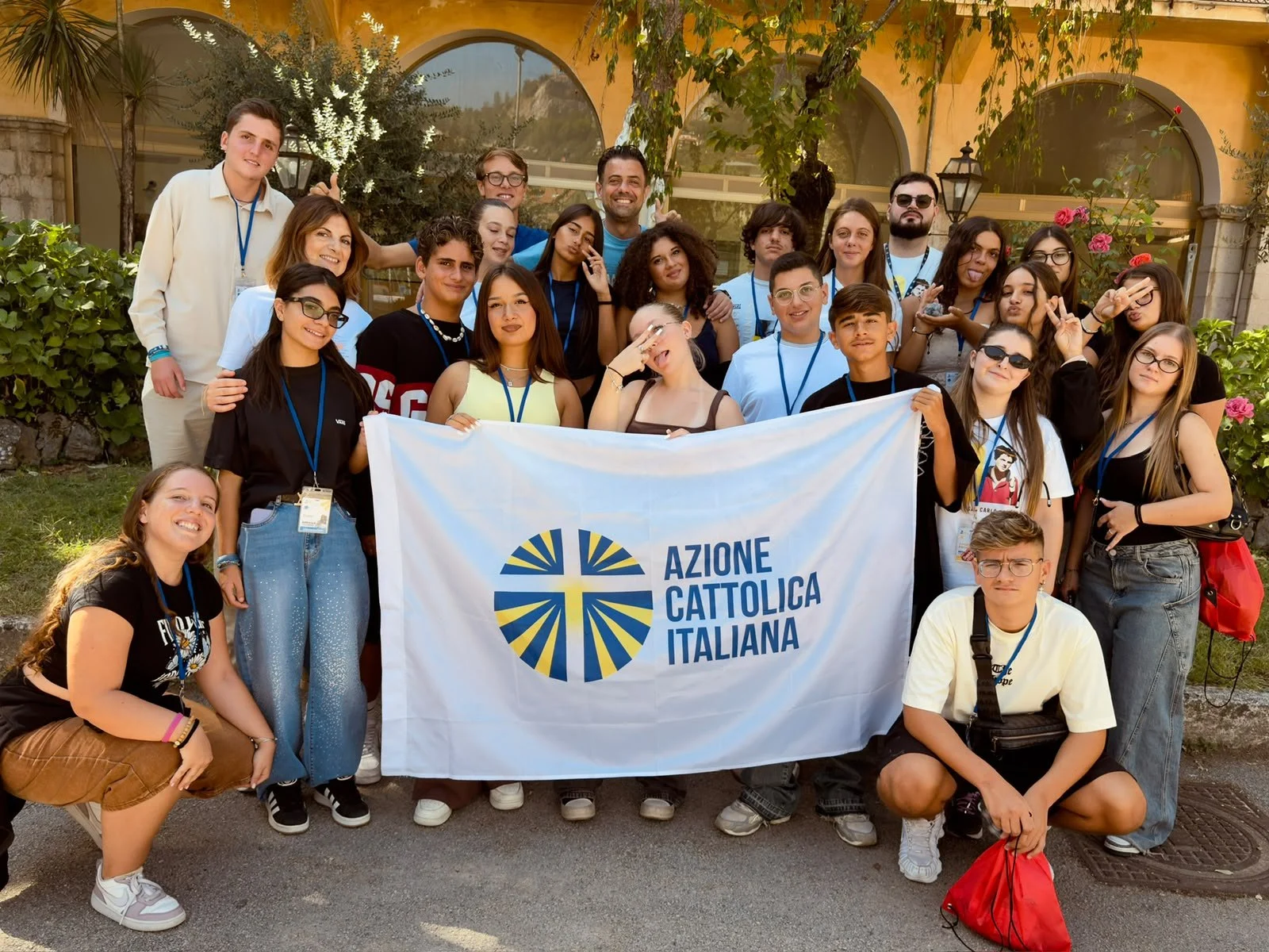 Il gruppo giovanissimi al campo di Solofra